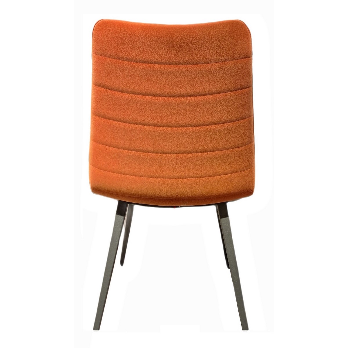Midj set 4 chairs mod. Cover in orange Carubu fabric Af Interni